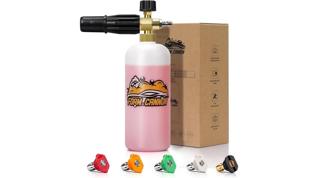 foam cannon kit includes