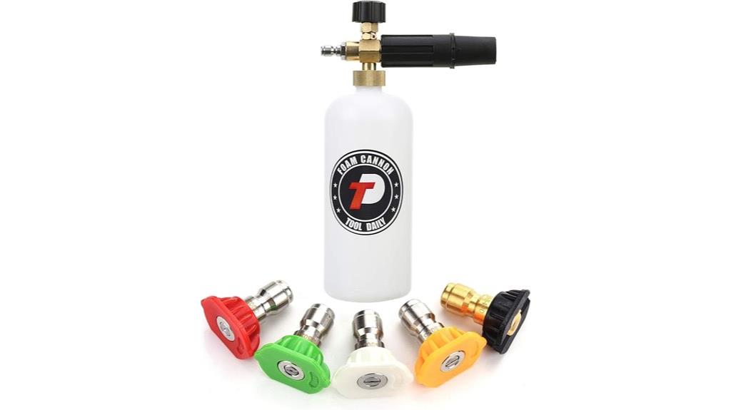 foam cannon with nozzle