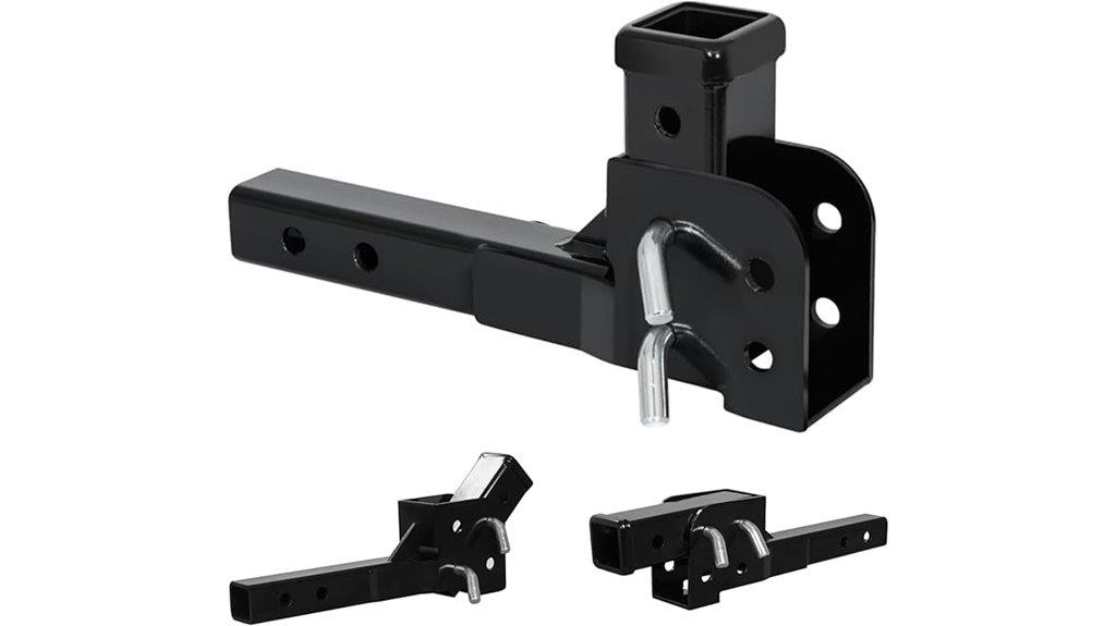 folding hitch with extension