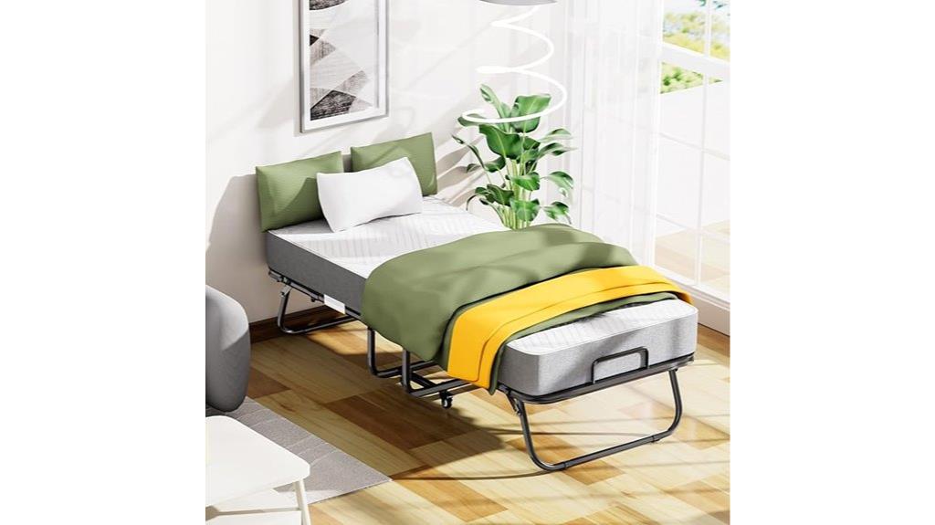 folding twin bed with storage