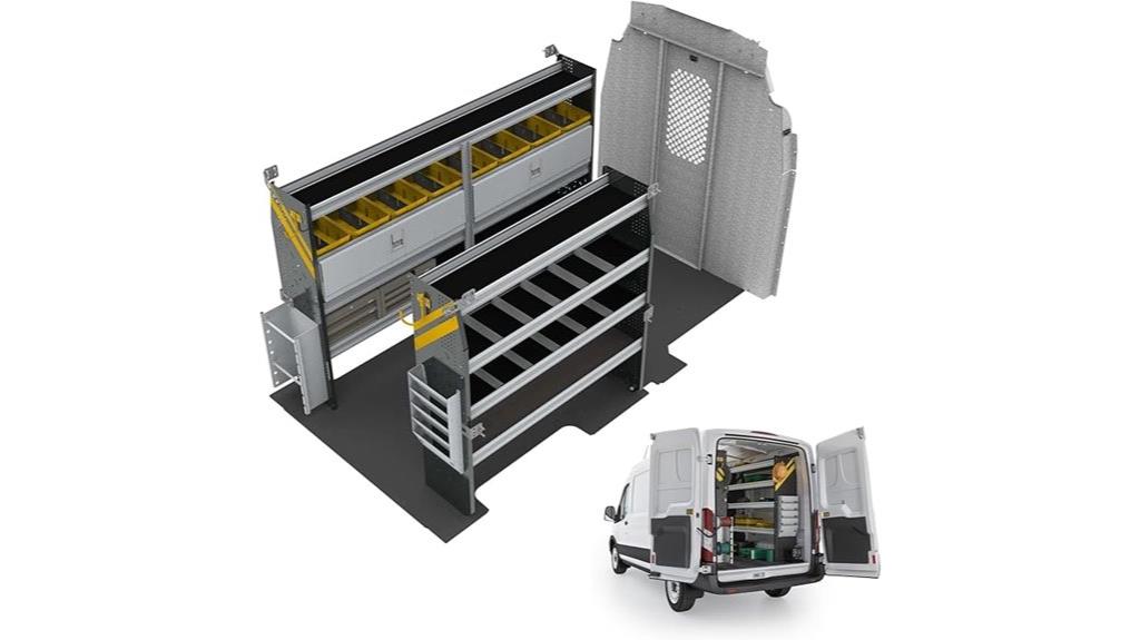 ford transit high roof shelving