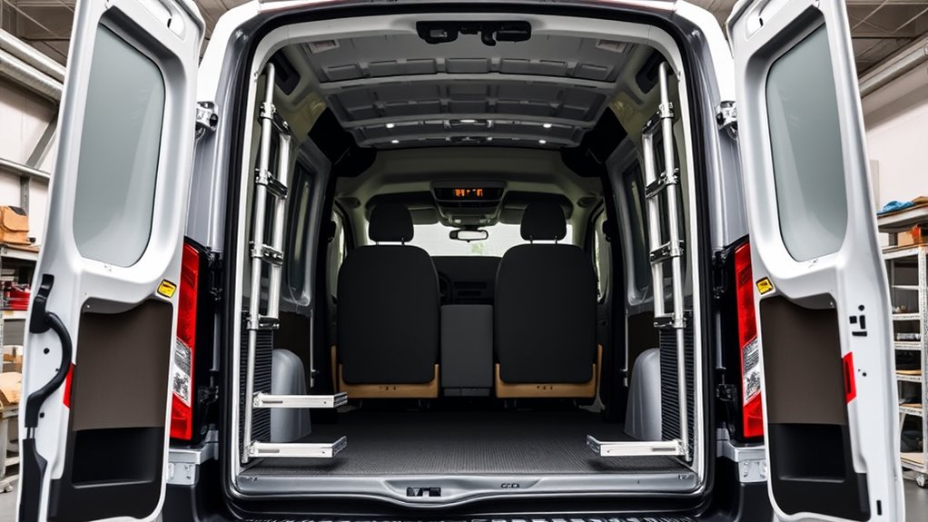 ford transit rear ladder options
