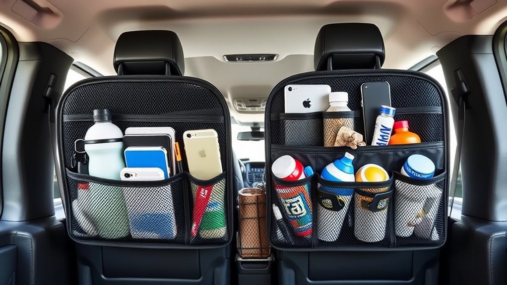 ford transit seat organizer considerations