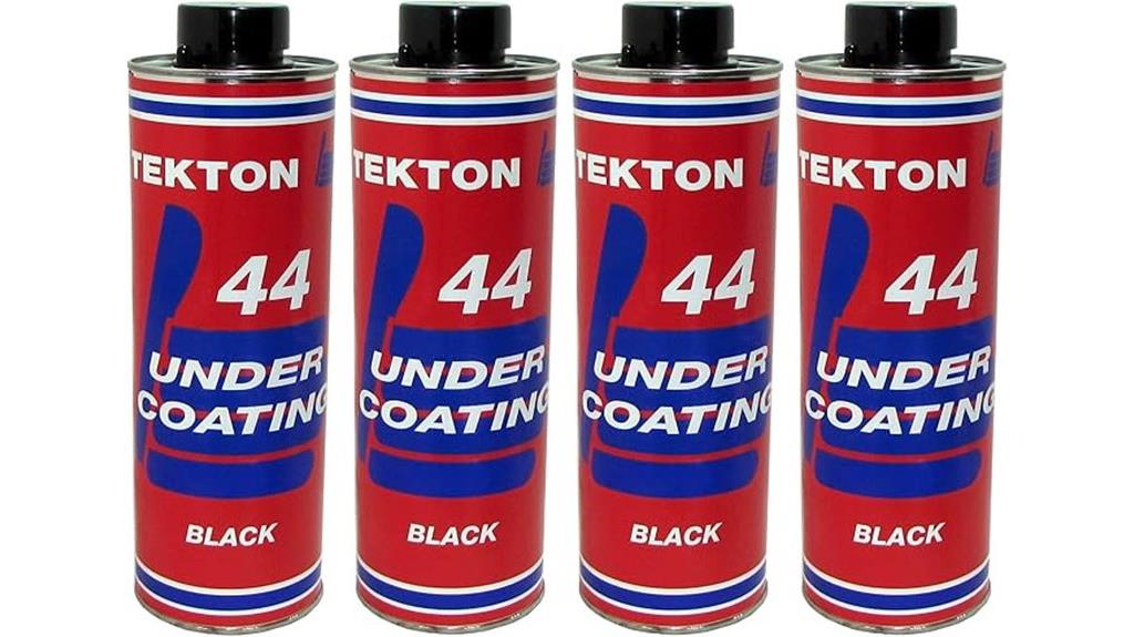 four cans vehicle undercoating