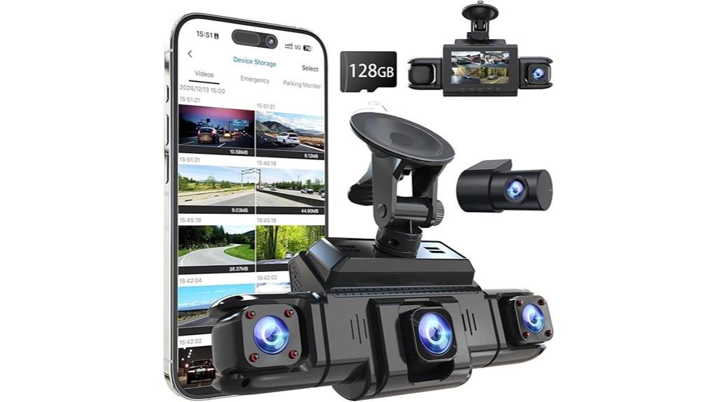 four channel dashboard camera