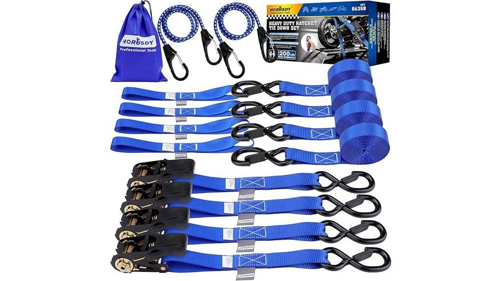 four pack heavy duty ratchets