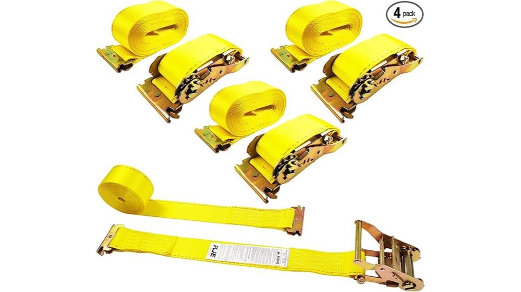 four pack ratchet straps