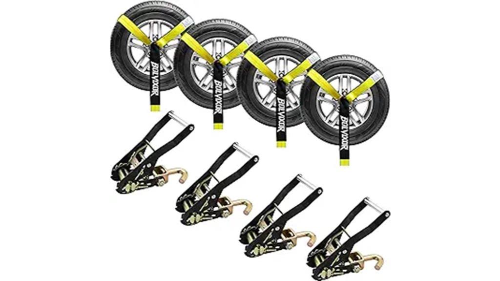 four pack tie down straps