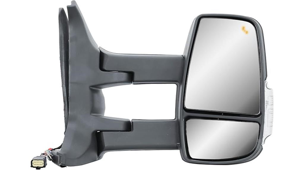 heated power door mirror