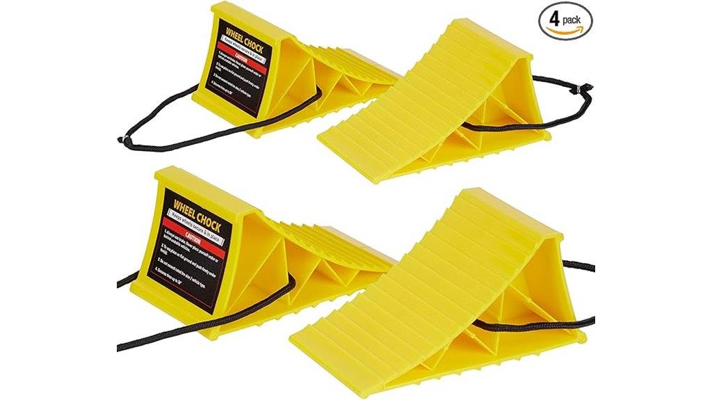heavy duty plastic wheel chocks