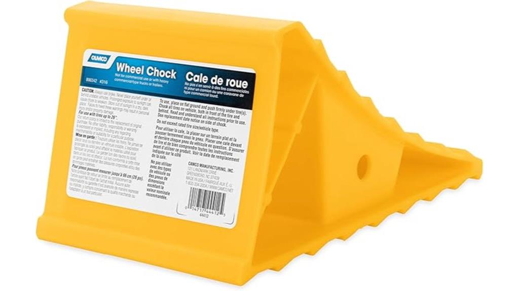 heavy duty trailer wheel chock