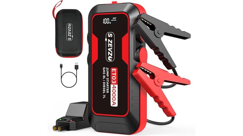 high amp portable jump starter