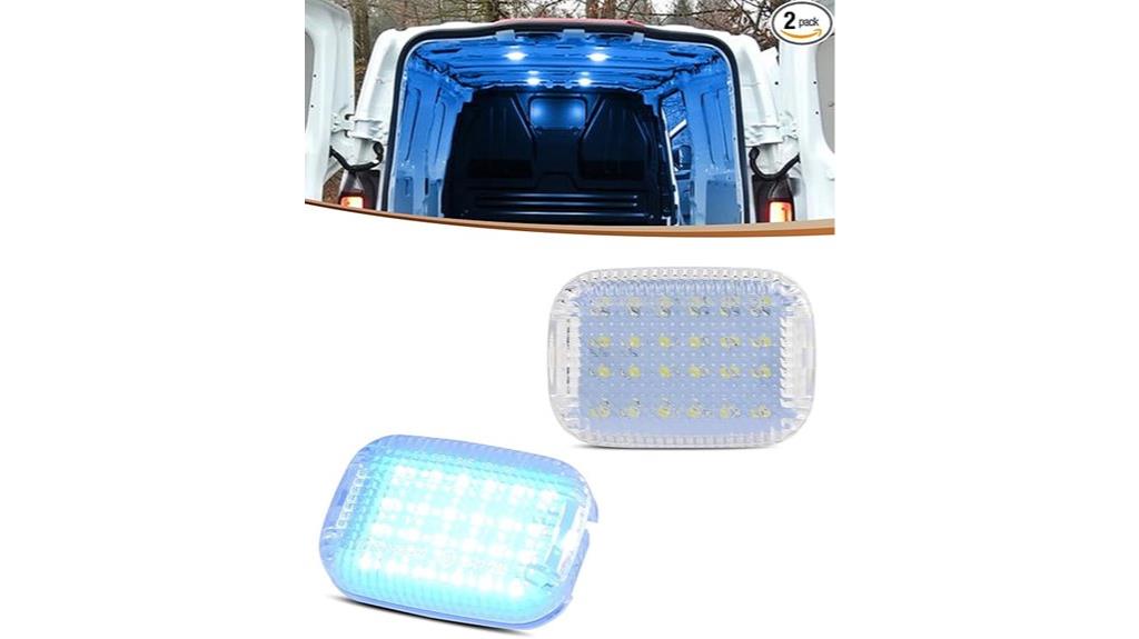 ice blue ford transit leds