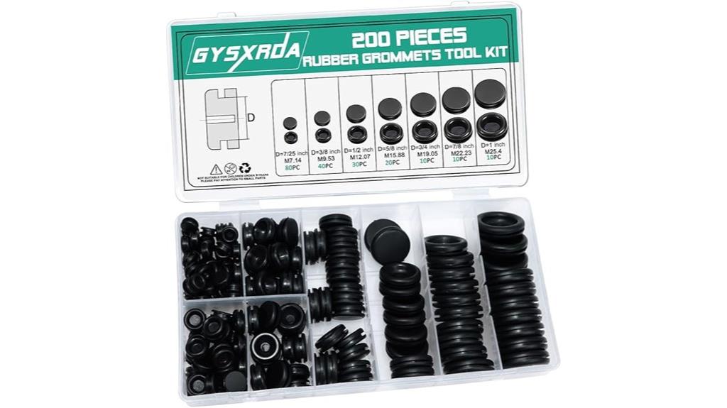 large pack of assorted grommets