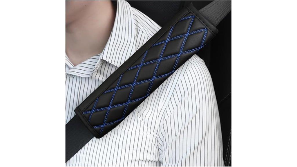 leather car seat belt cushions