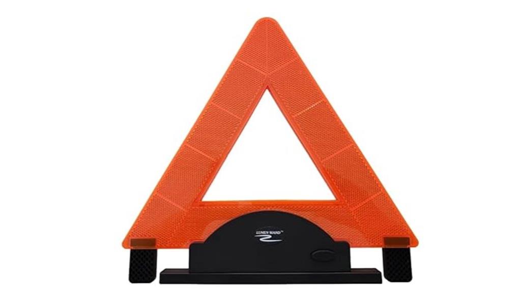 led lit safety warning triangle