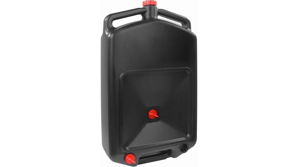 low profile oil drain container