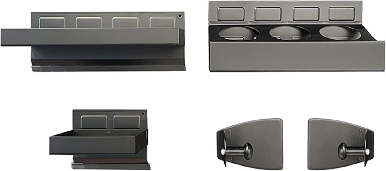 magnetic toolbox shelf set