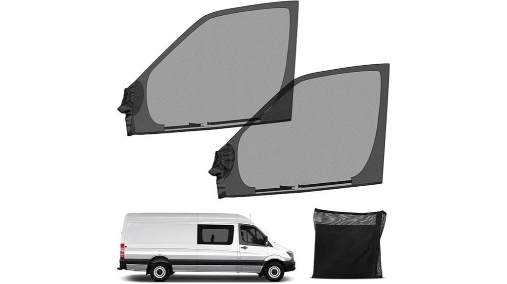 magnetic van screen pair