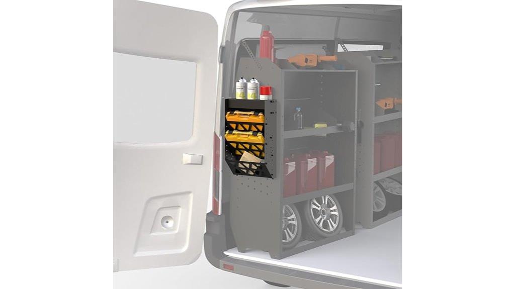 mobile van storage organizer