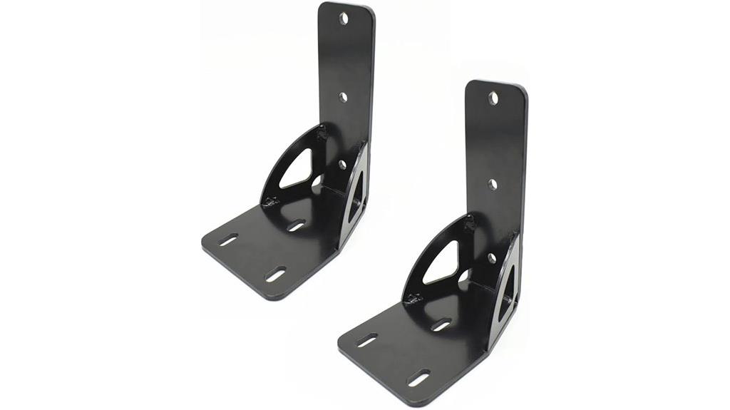 pair of gusseted brackets