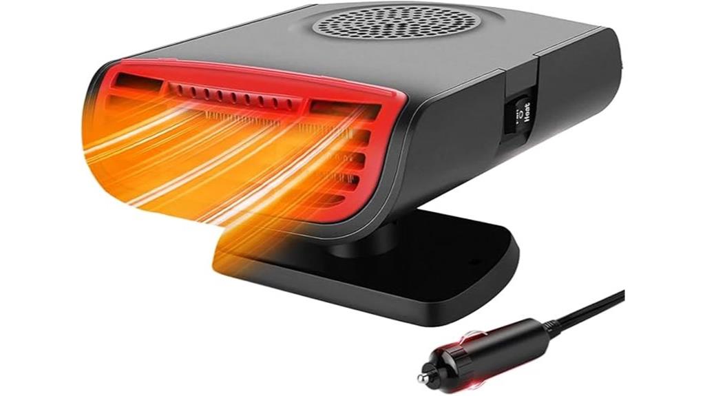 portable 12v rotating heater