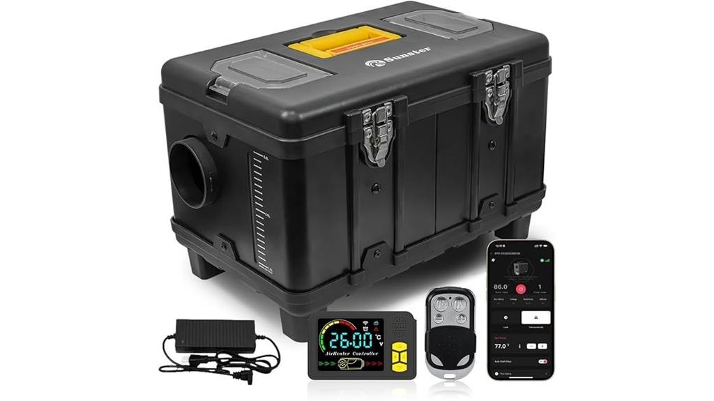portable diesel heater features