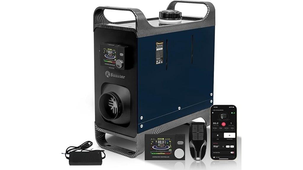 portable diesel heater with bluetooth