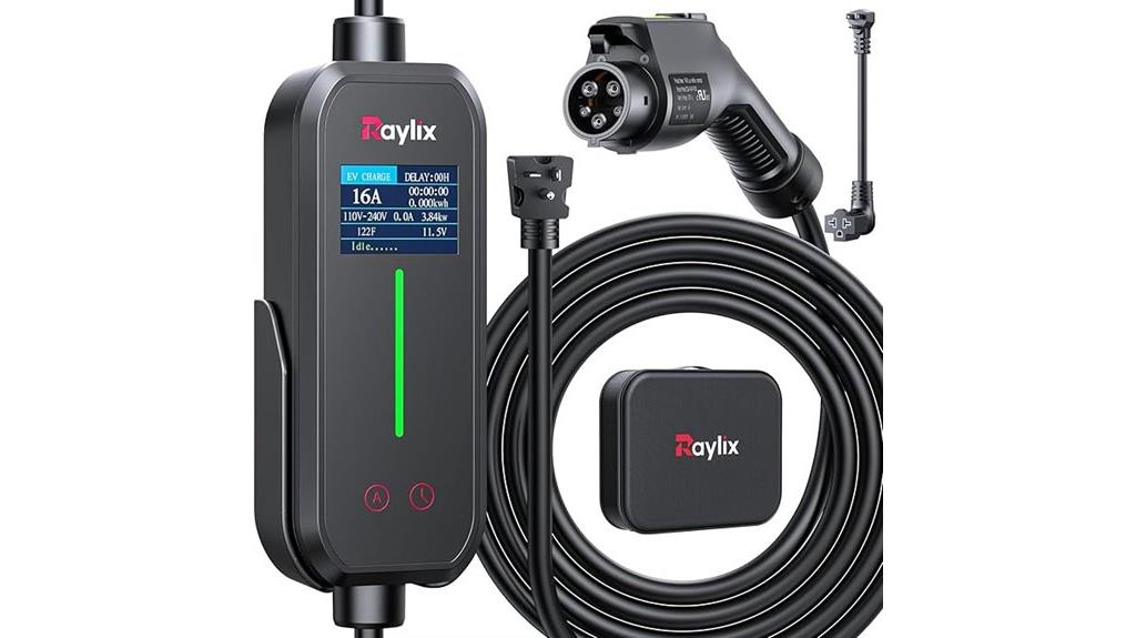 portable ev charger features