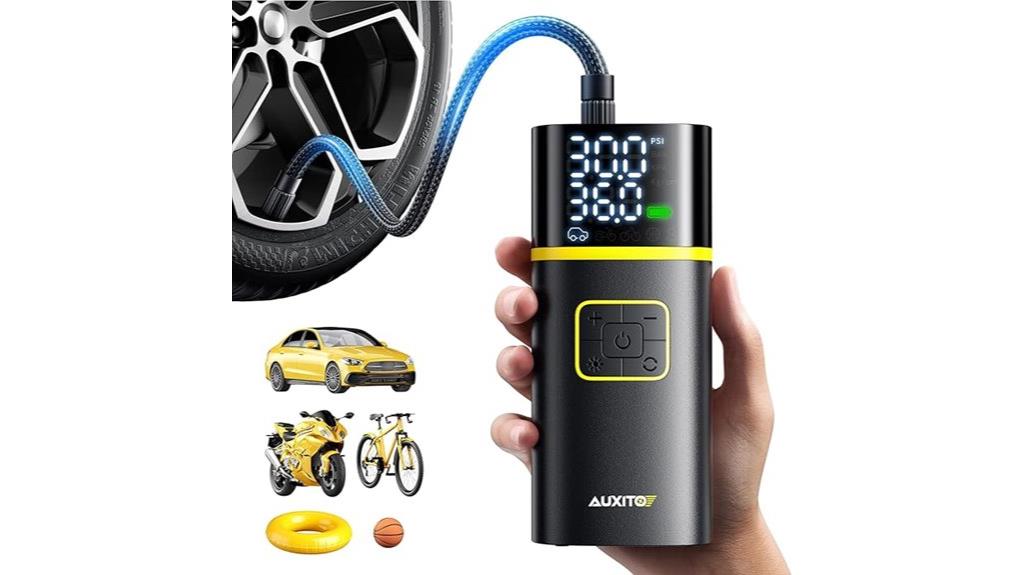 portable inflator with gauge