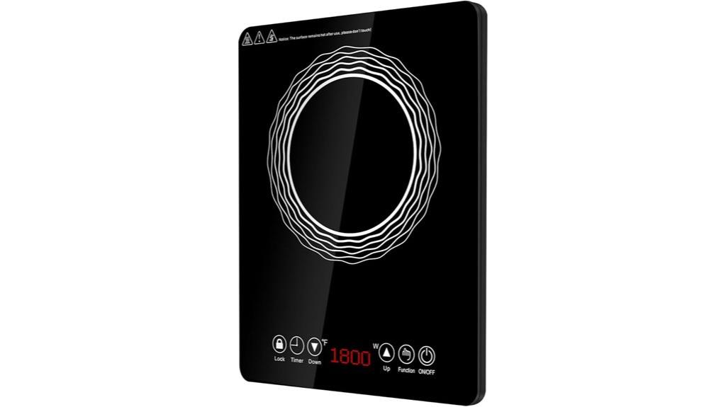 portable led touch cooktop