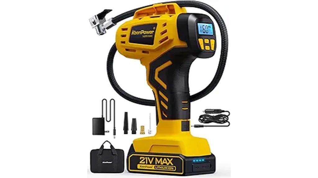 rechargeable 21v tire pump