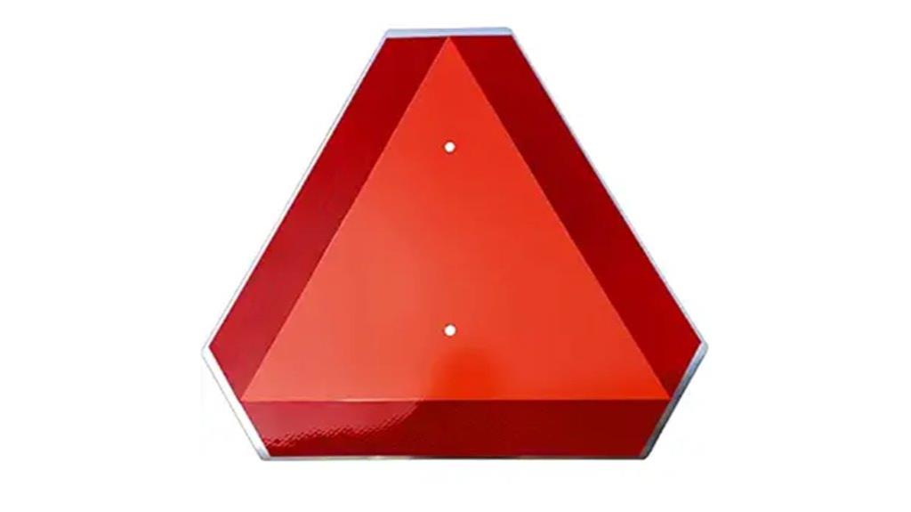 reflective slow vehicle sign