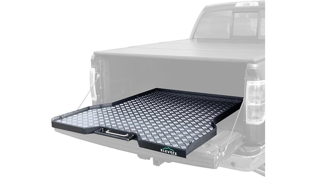 retractable truck bed tray