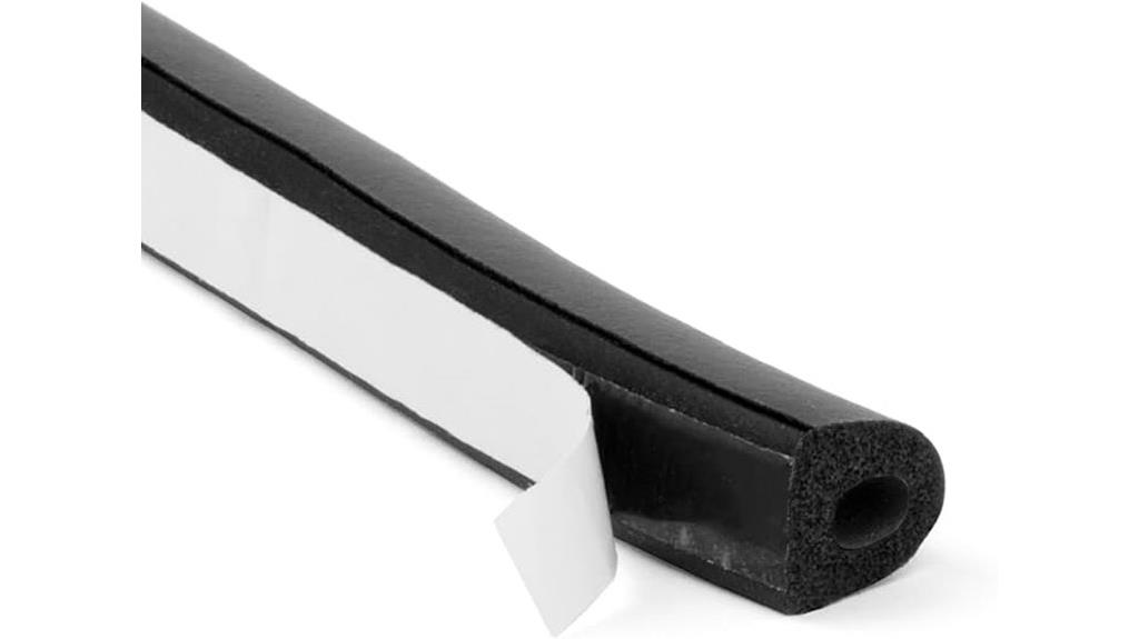 rubber d shaped weather seal