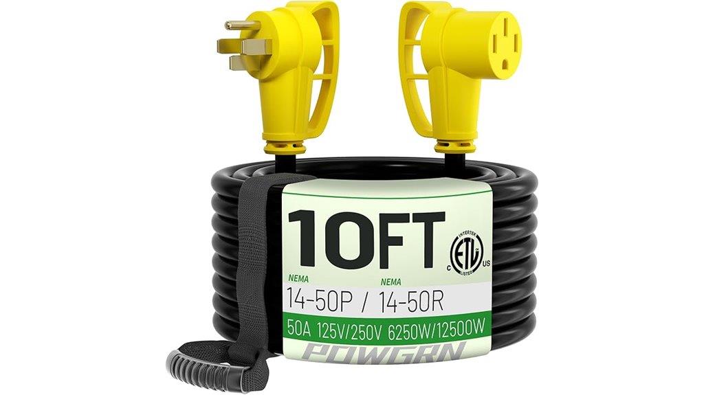 rv ev power extension cord