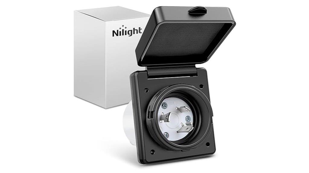 rv power inlet cover