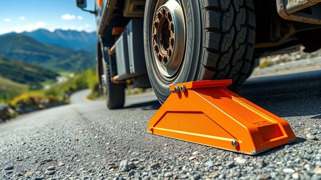 secure parking on slopes