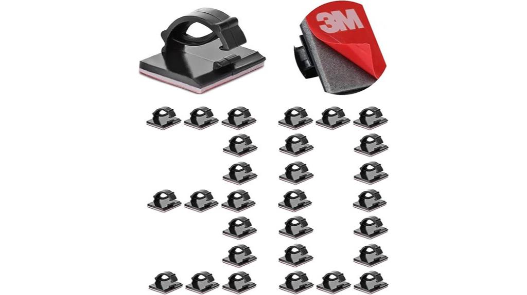 self adhesive wire clips