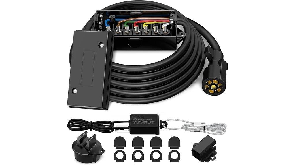 seven pin waterproof trailer connector