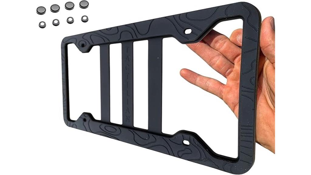 silicone license plate frame