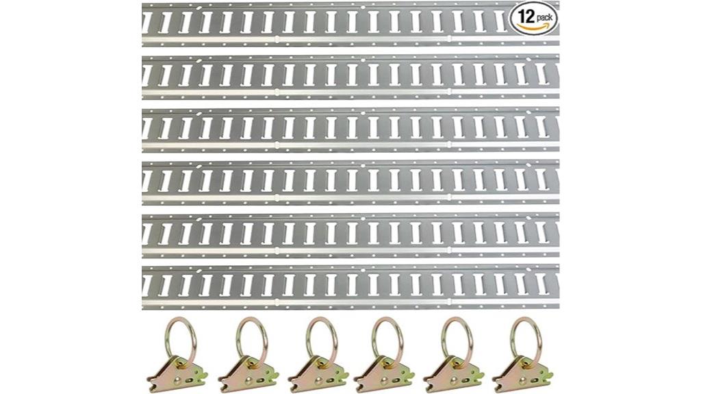 six pack e track rails