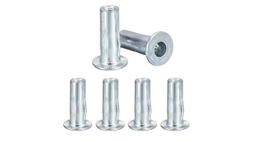 six piece multi grip rivet nuts