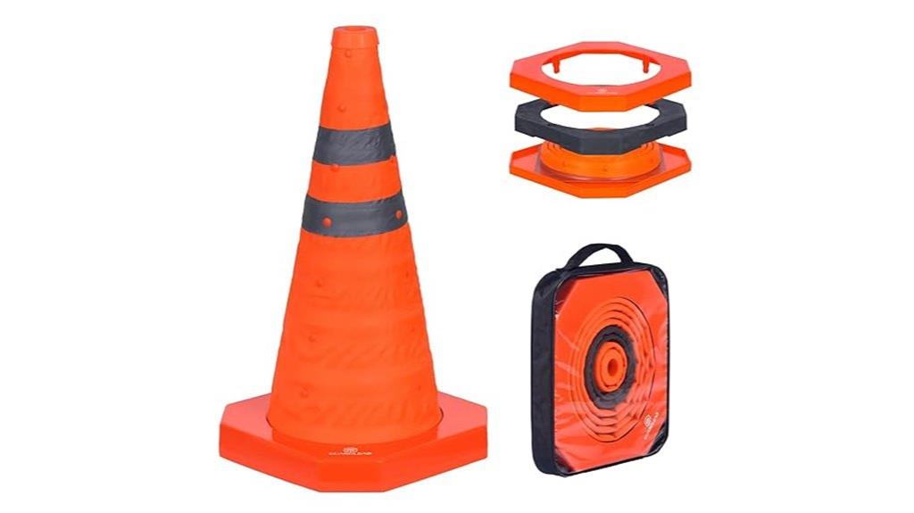 small collapsible safety cone