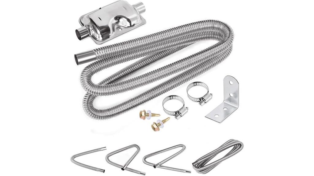 stainless steel exhaust kit