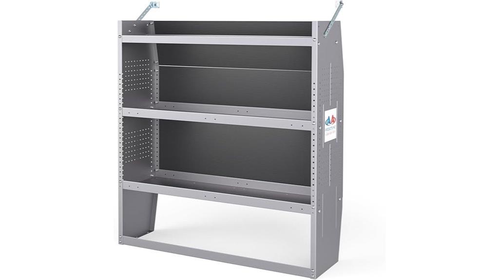 steel van shelving system