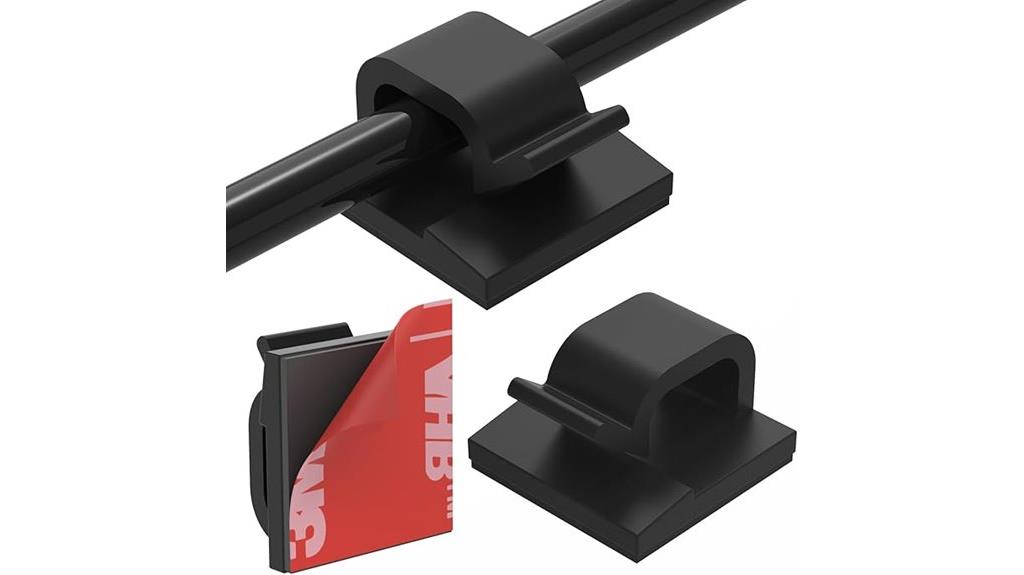 strong adhesive cable clips