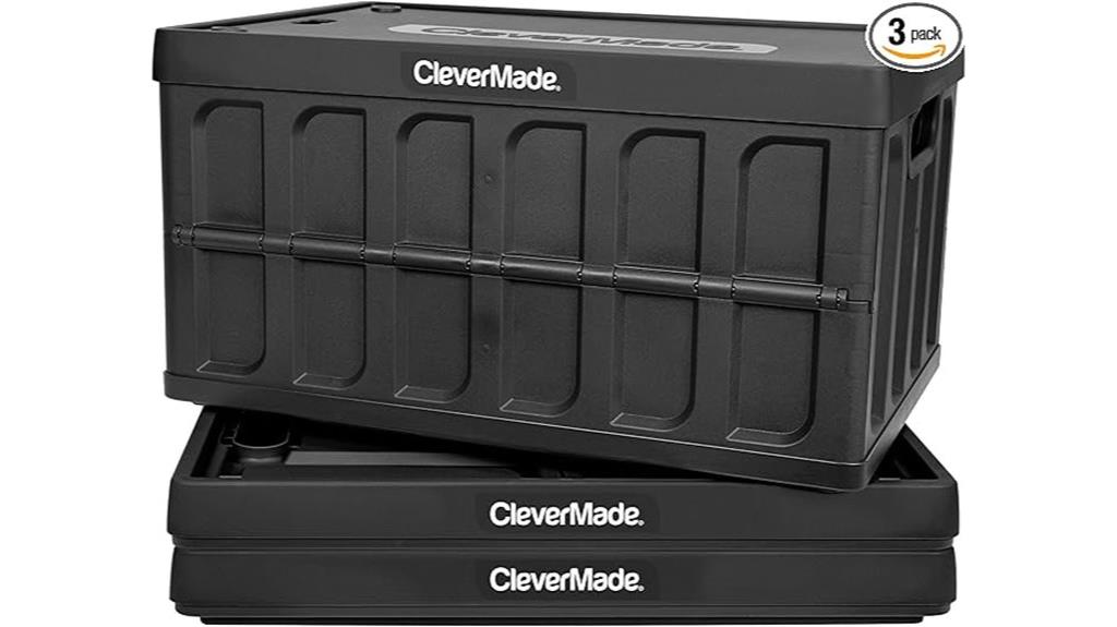three pack collapsible storage bins
