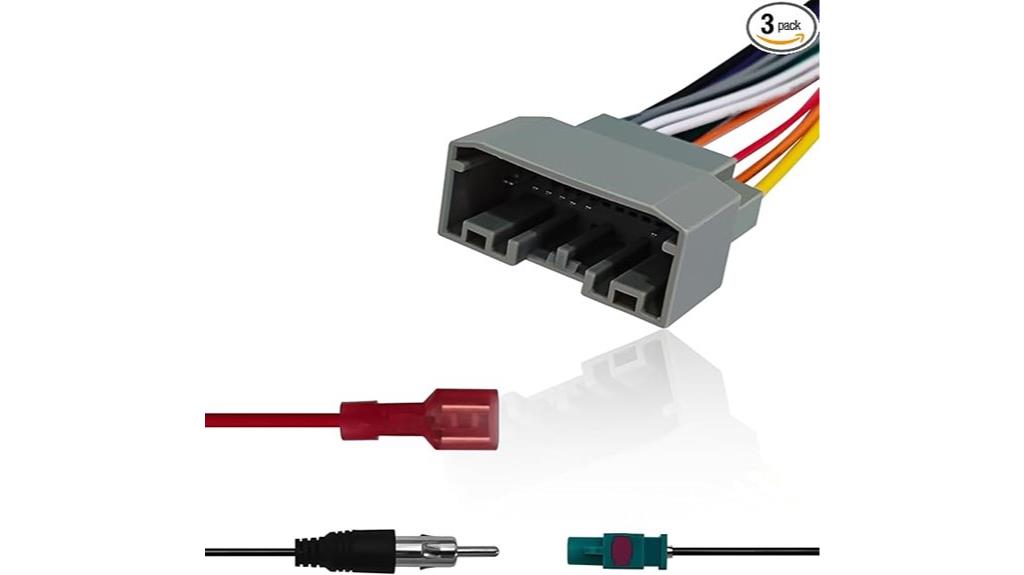 three piece car wiring kit