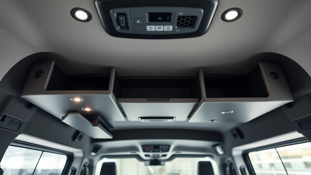 top ford transit headliner shelves